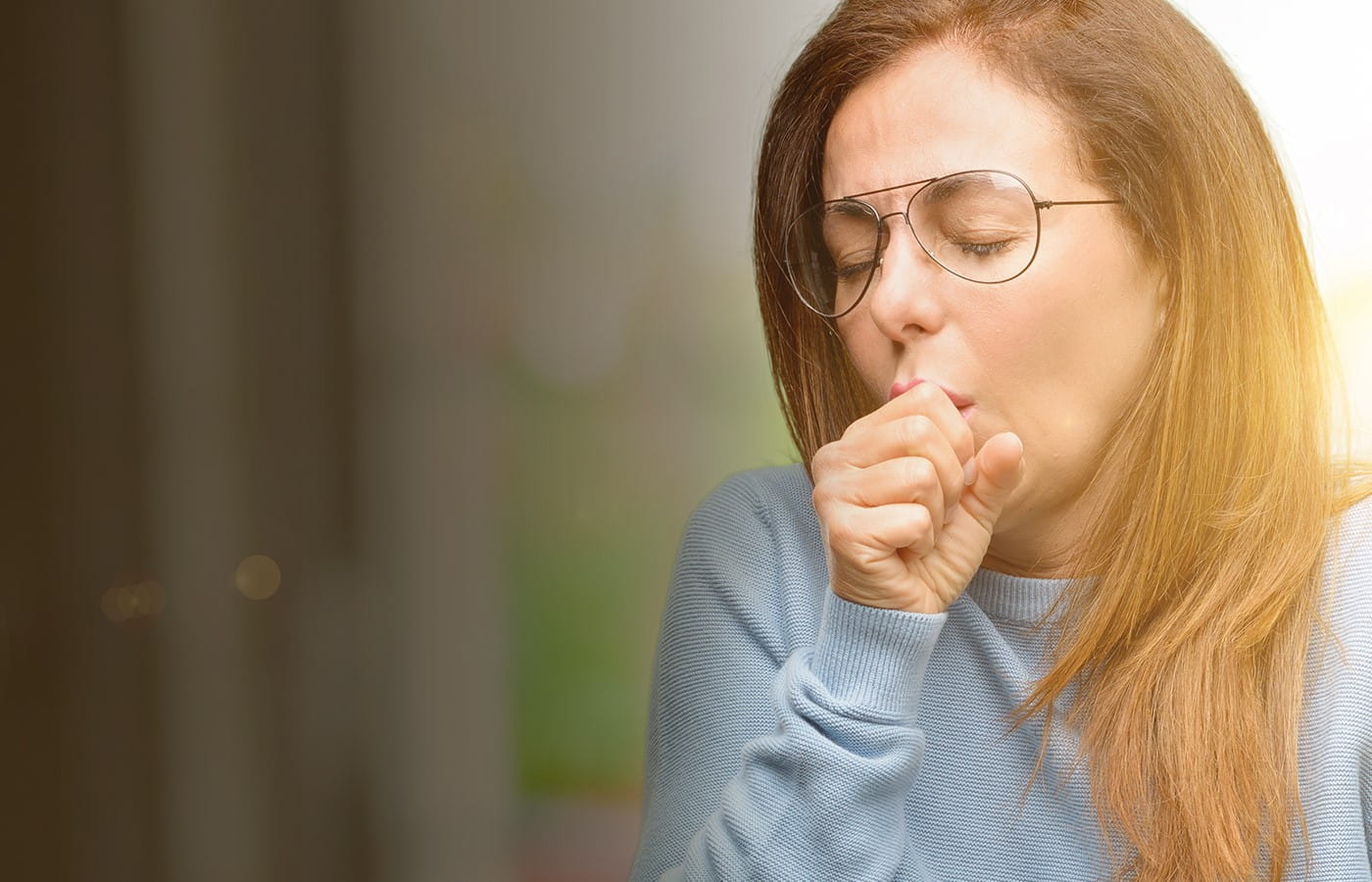 Woman with chronic cough